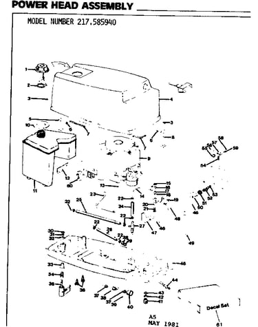 Power head assembly