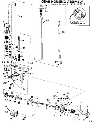 Gear housing assembly