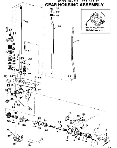 Gear housing assembly