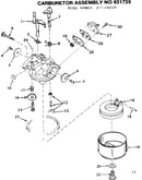 Carburetor assm no. 631729