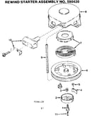 Rewind starter assm no. 590420