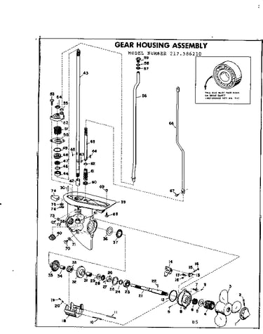 Gear housing assembly