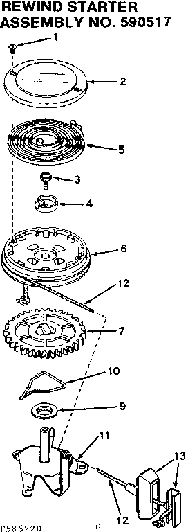 REWIND STARTER ASSEMBLY
