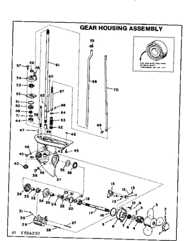 Gear housing assembly