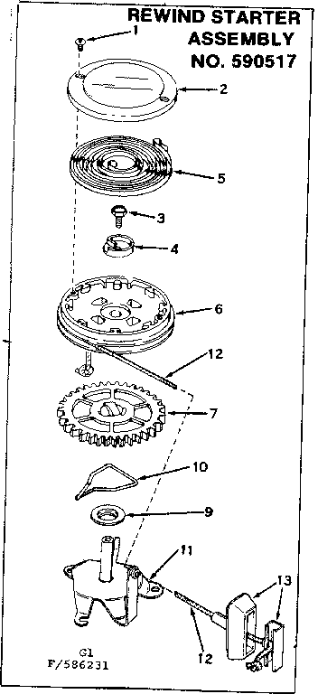 REWIND STARTER ASSEMBLY