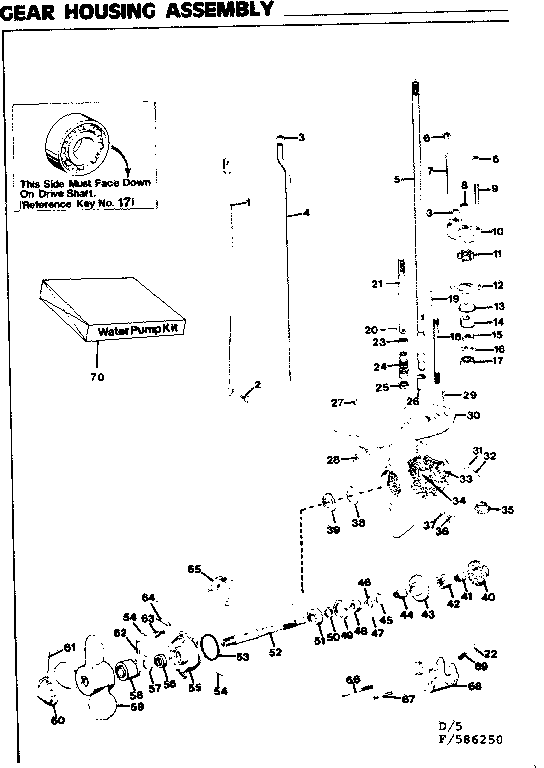 Gear housing assembly