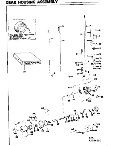 Gear housing assembly