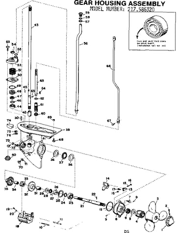 Gear housing assembly