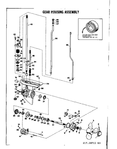Gear housing assembly