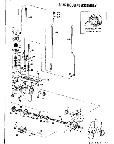 Gear housing assembly