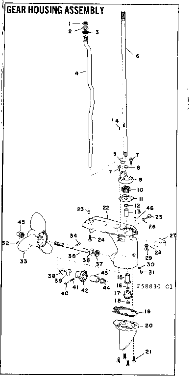 GEAR HOUSING ASSEMBLY