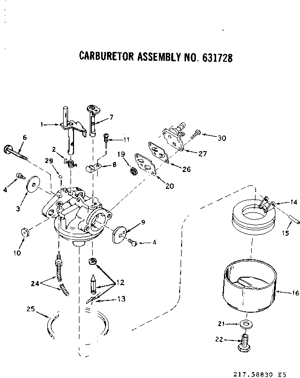 CARBURETOR ASSEMBLY