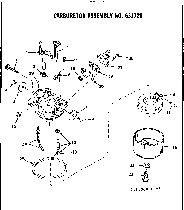 Carburetor assembly