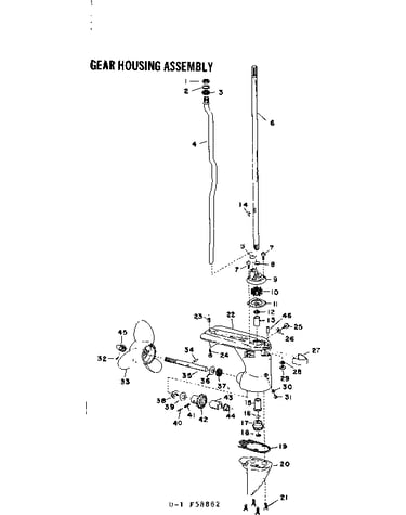 Gear housing asm