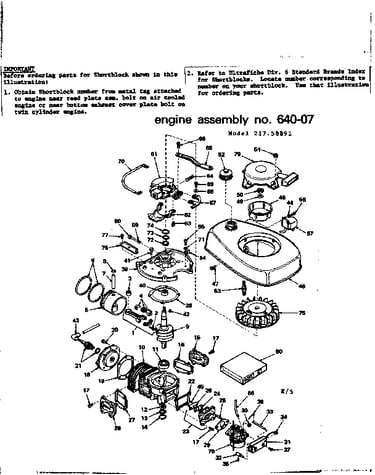 Engine assembly #640-07