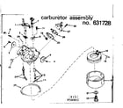 Craftsman 21758891 carburetor assembly #631728 diagram