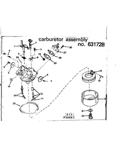 Carburetor assembly #631728