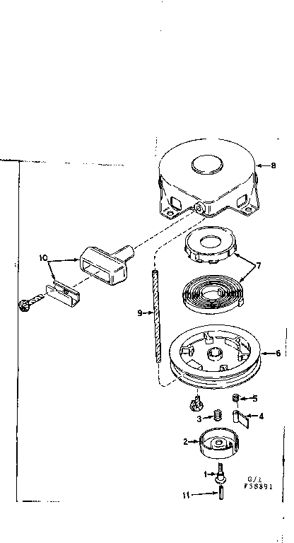 Rewind starter assembly