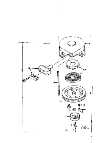 Rewind starter assembly
