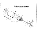 Craftsman 217590020 electric motor assembly diagram