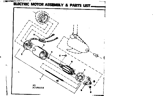 17 LB THRUST/ELECTRIC MOTOR ASSEMBLY