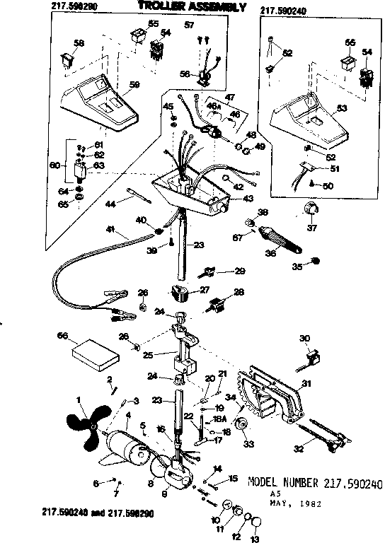 30 lb thrust/troller asm
