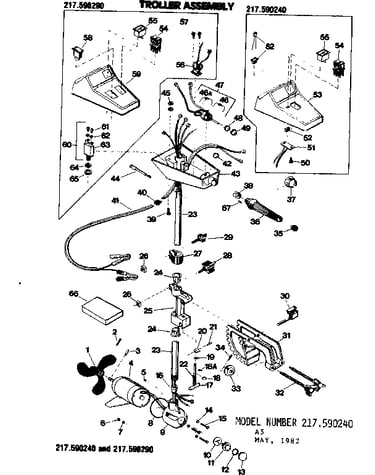 30 lb thrust/troller asm