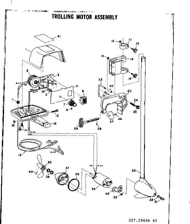 TROLLING MOTOR ASSEMBLY