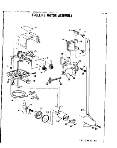 Trolling motor assembly