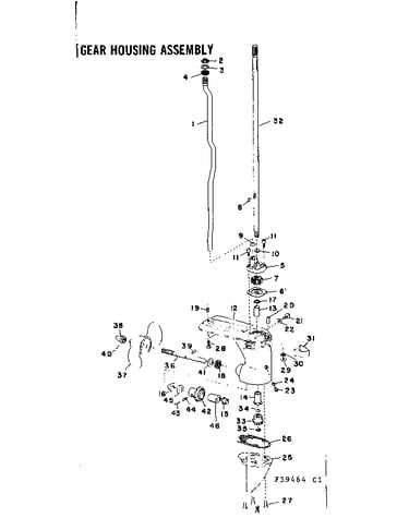 Gear housing assembly