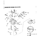 Tecumseh TYPE 642-15B carburetor assembly diagram