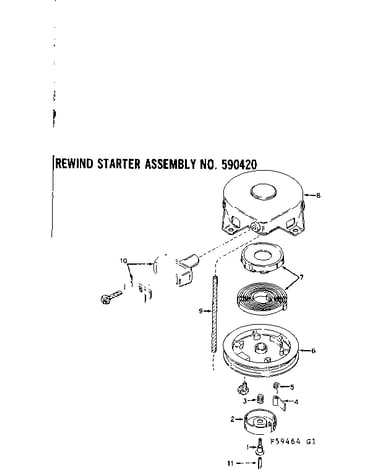 Rewind starter assembly