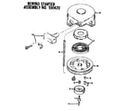 Craftsman 21759680 rewind starter assembly diagram