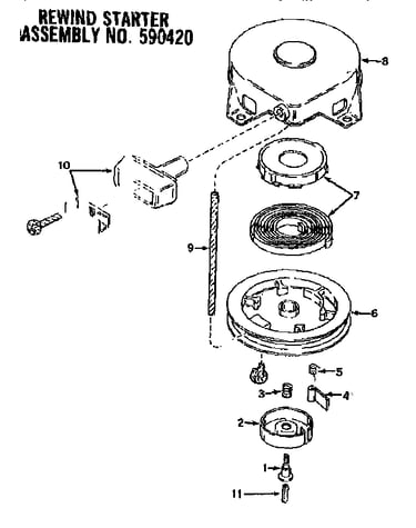 Rewind starter assembly