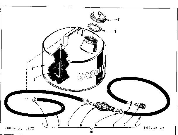 Fuel tank and line