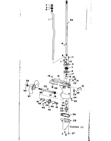 Gear housing asm