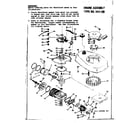 Tecumseh TYPE 643-19B engine assembly type #643-19b diagram