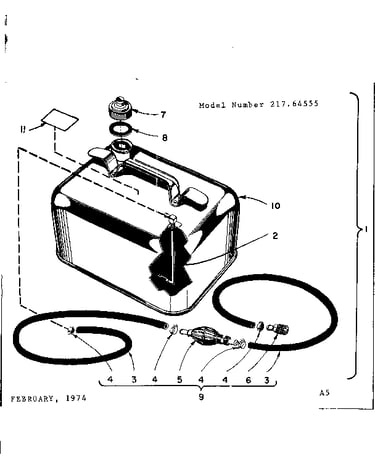 Fuel tank and line