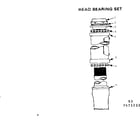Sears 502451233 head bearing set diagram