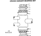 Sears 502451233 crank hanger bearing set diagram