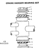 Crank hanger bearing set