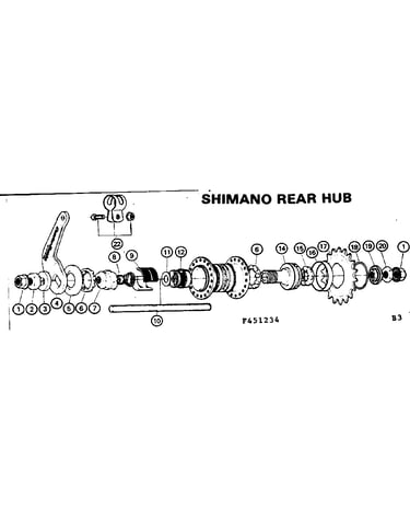 Shimano rear hub