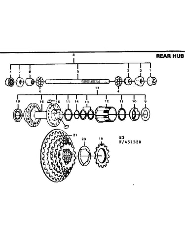 Rear hub