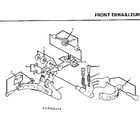Sears 502451531 front derailleur diagram
