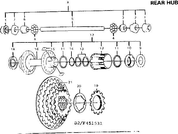 Rear hub