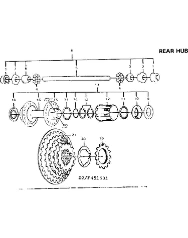 Rear hub