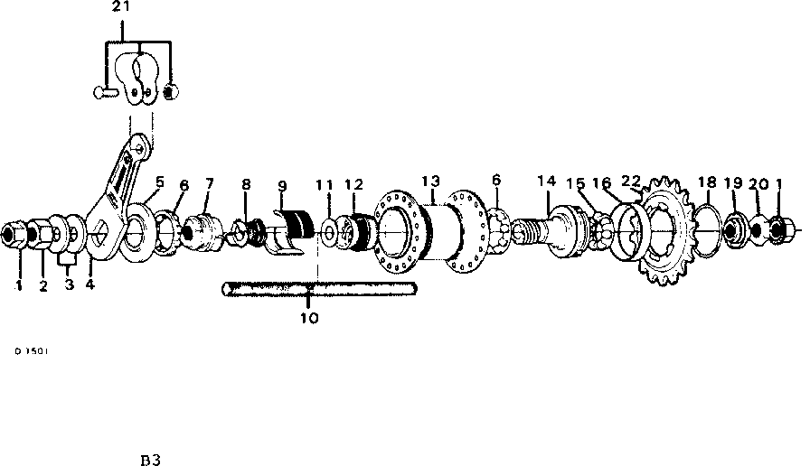 Shimano rear hub