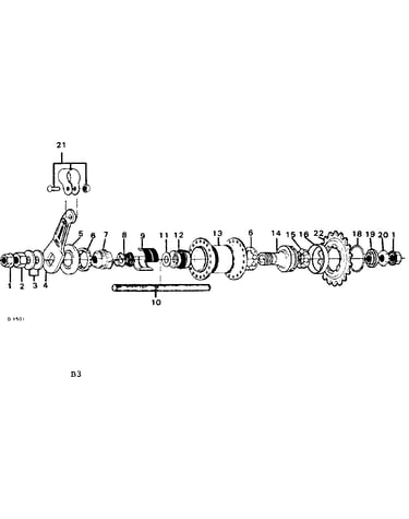 Shimano rear hub