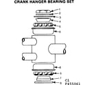 Sears 502455061 crank hanger bearing set diagram