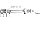 Sears 502455061 front hub set diagram